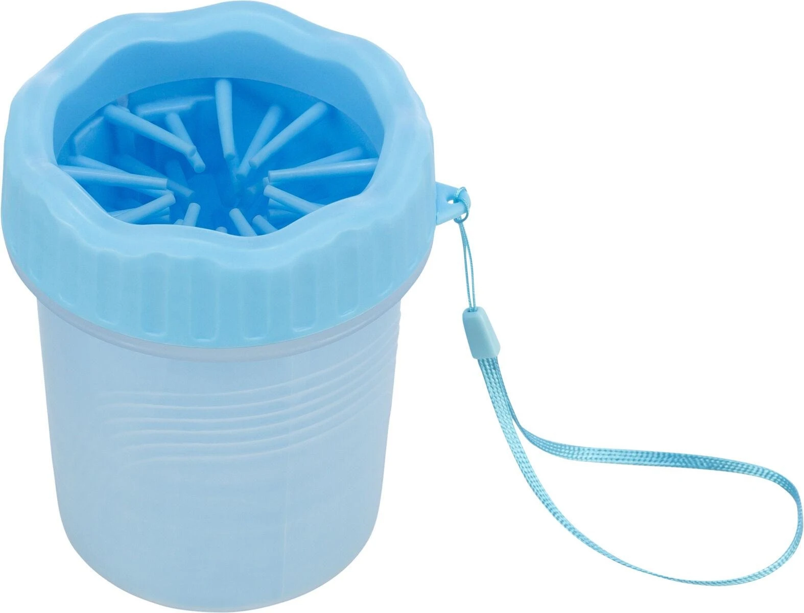 Trixie TX Pulisci Zampe in Silicone/Plastica M-L Blu - Immagine 1