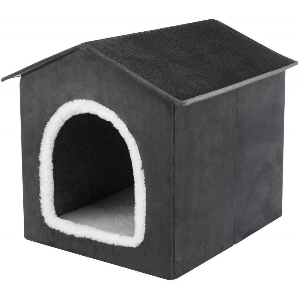 TX Livia Igloo TRIXIE - 50x50x54 cm - Grigio Scuro/Bianco - Immagine 1
