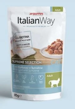 Italian Way Cat Buste 28 x Gr 85 Merluzzo/Spirulina - Giuntini - Immagine 1