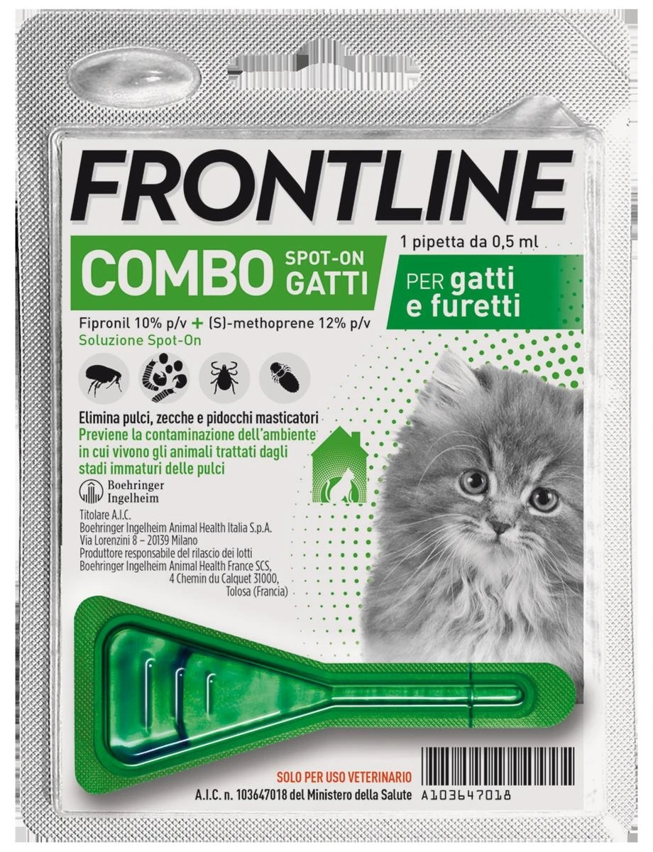 Frontline Combo Gatto 1 Pipette - Antiparassitario Efficace - Immagine 1