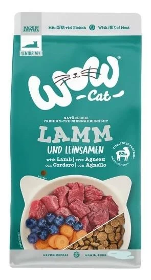 Wow Cat Senior Agnello 325g - Mangime Secco per Gatti - Immagine 1