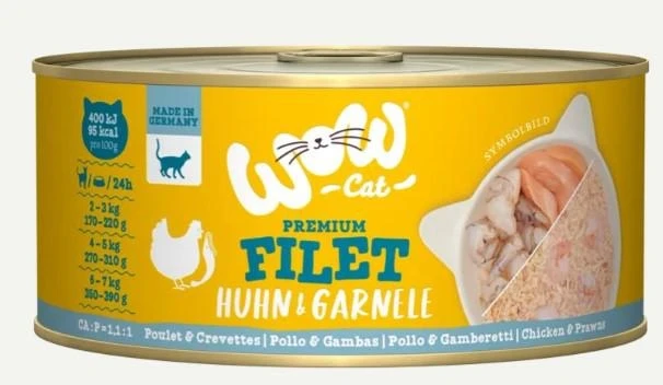 Wow Cat Filetto Pollo e Gamberi 70g - Immagine 1