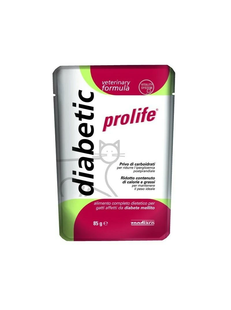 Prolife Cat Diabetic 12 x 85g - Mangime Dietetico per Gatti - Immagine 1