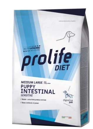 Prolife Dog Puppy Intestinal Sensitive M/L kg 8 - Immagine 1