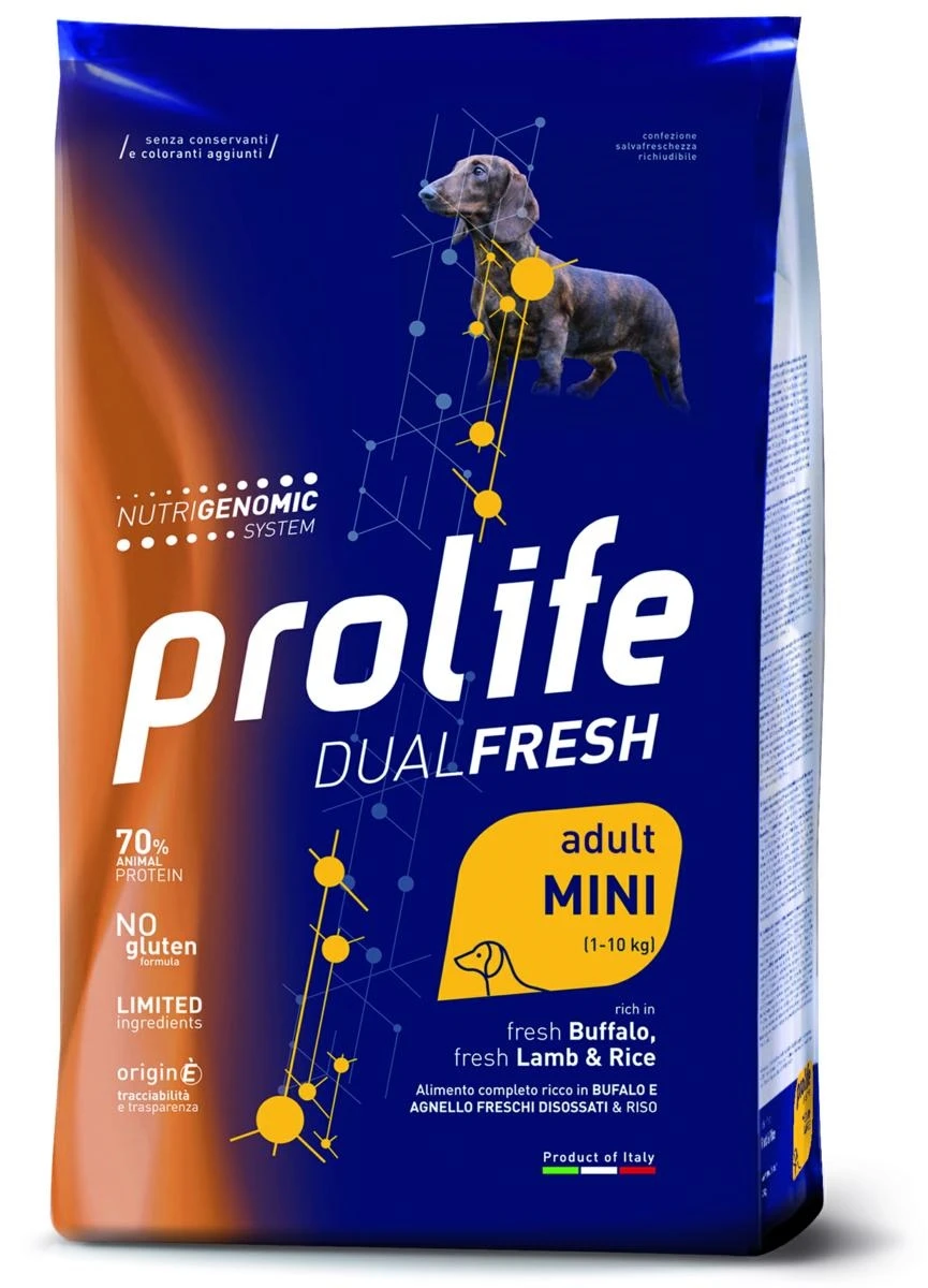Prolife Dog Dual Mini Agnello/Bufalo/Riso Gr 600 - Immagine 1