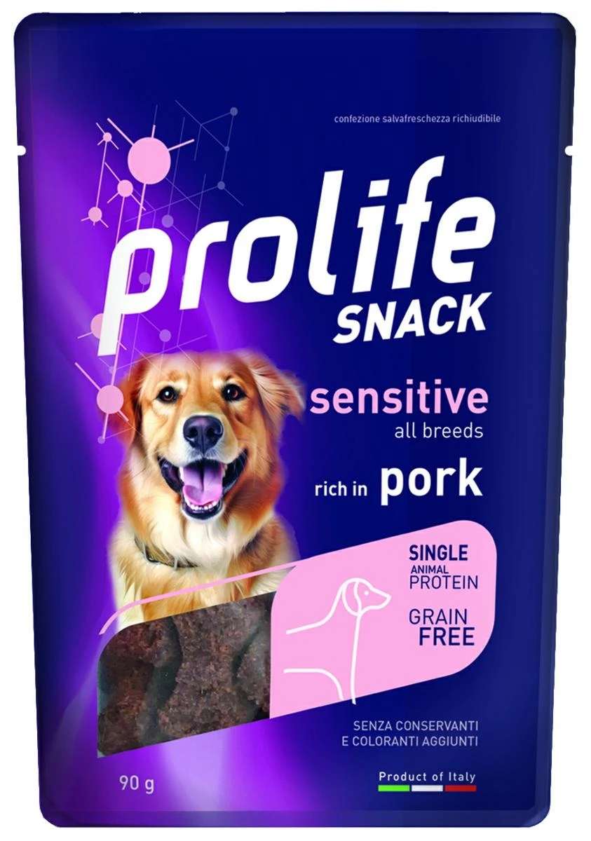 Prolife Dog Snack Maiale Gr 90 - Gustoso e Nutriente - Immagine 1