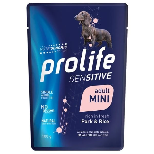 PROLIFE Dog Um Sensitive Buste Mini Maiale 10 x Gr 100 - Immagine 1