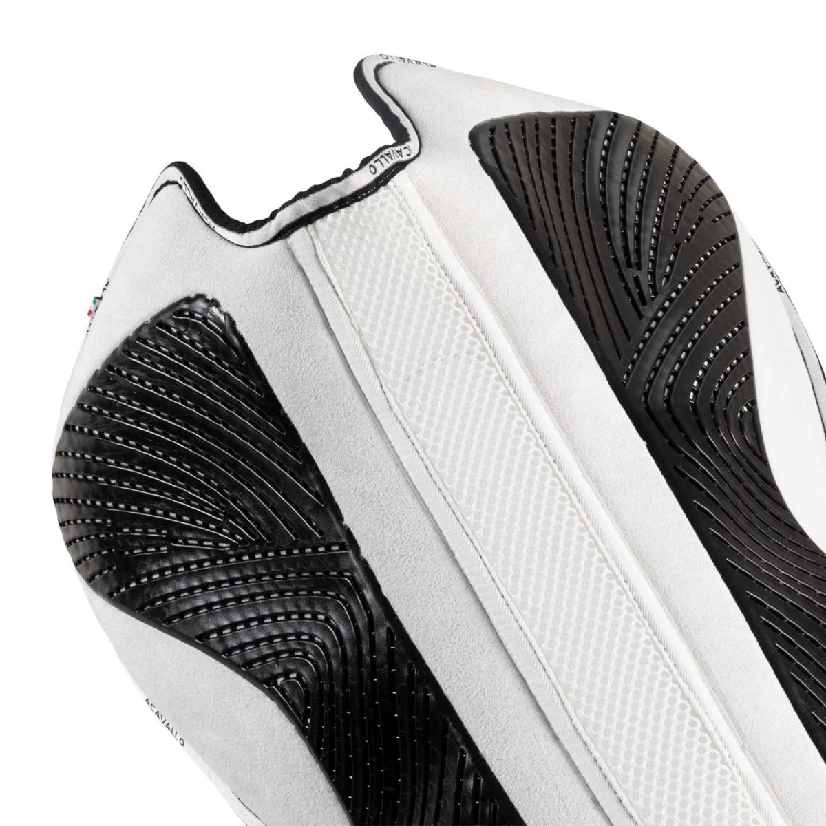 Acavallo Compensatore Dressage MF DS SW-3DS camoscio con grip gel - Unica Bianco - foto 3