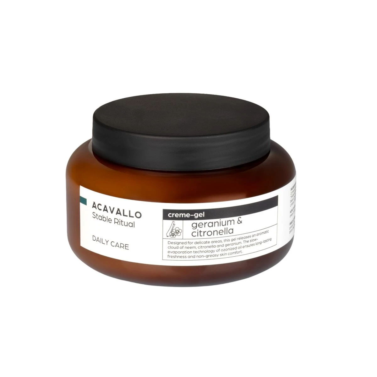 Acavallo Gel Crema alla Citronella, Neem e Ozono 500 ml - 50 cl Citronella Neem Ozono