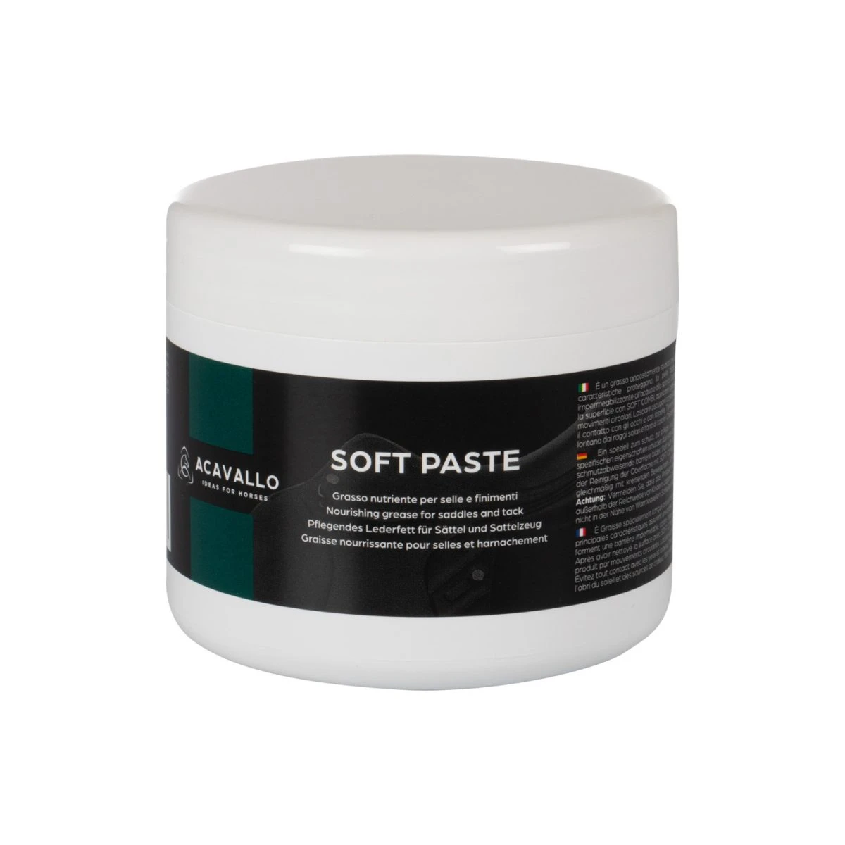 Acavallo Soft Paste - Grasso nutriente per cuoio 500 ml