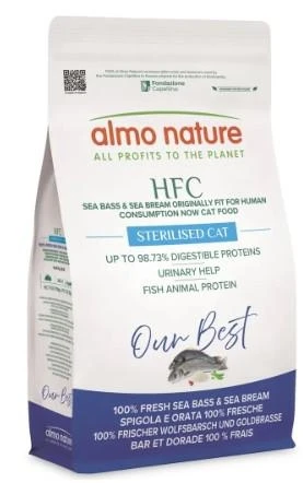 Almo HFC Cat Longevity Sterilizzato Spigola/Orata KG 1,2 - Almonature