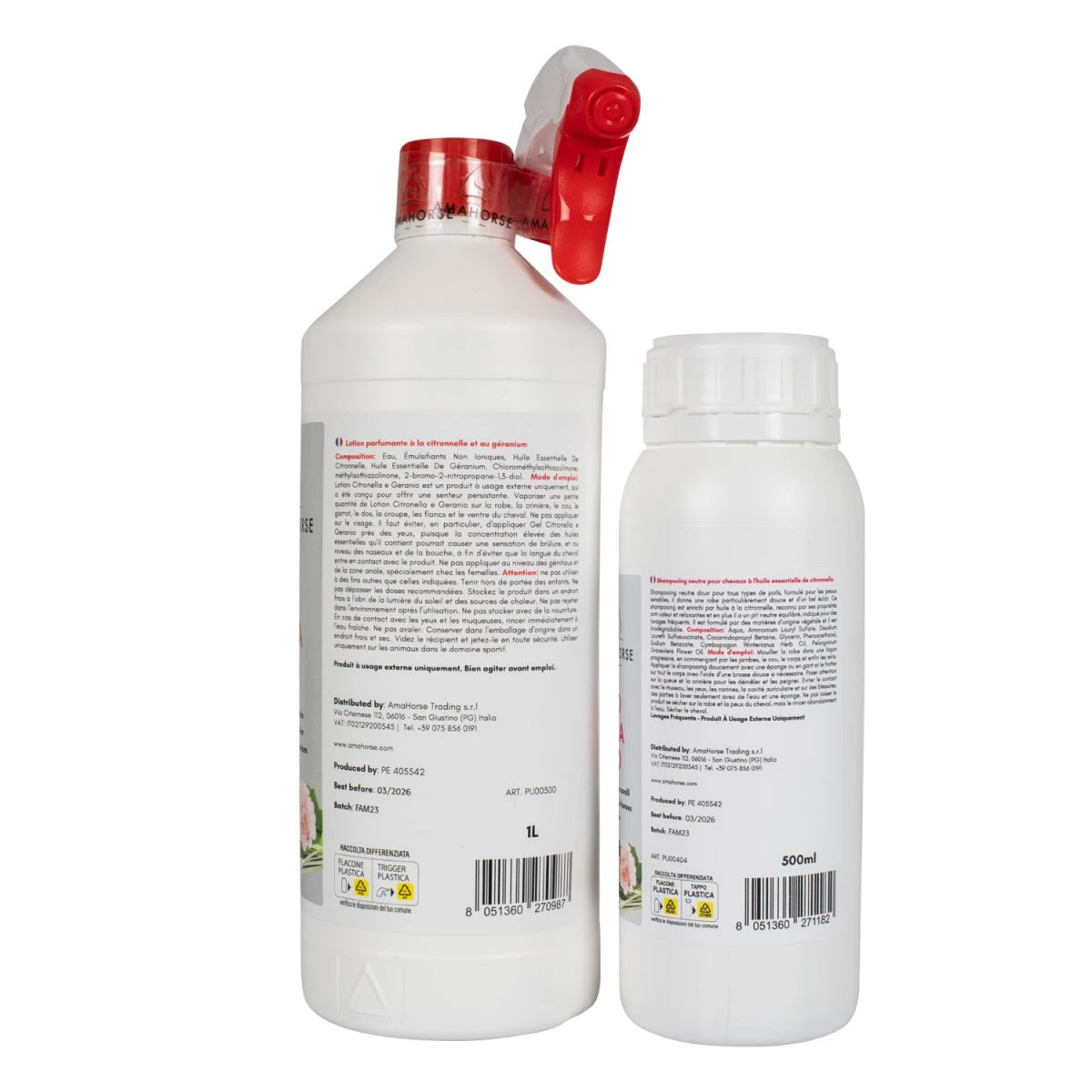 AmaHorse Kit Citronella 1 L + Shampoo Citronella 1/2 L - foto 3
