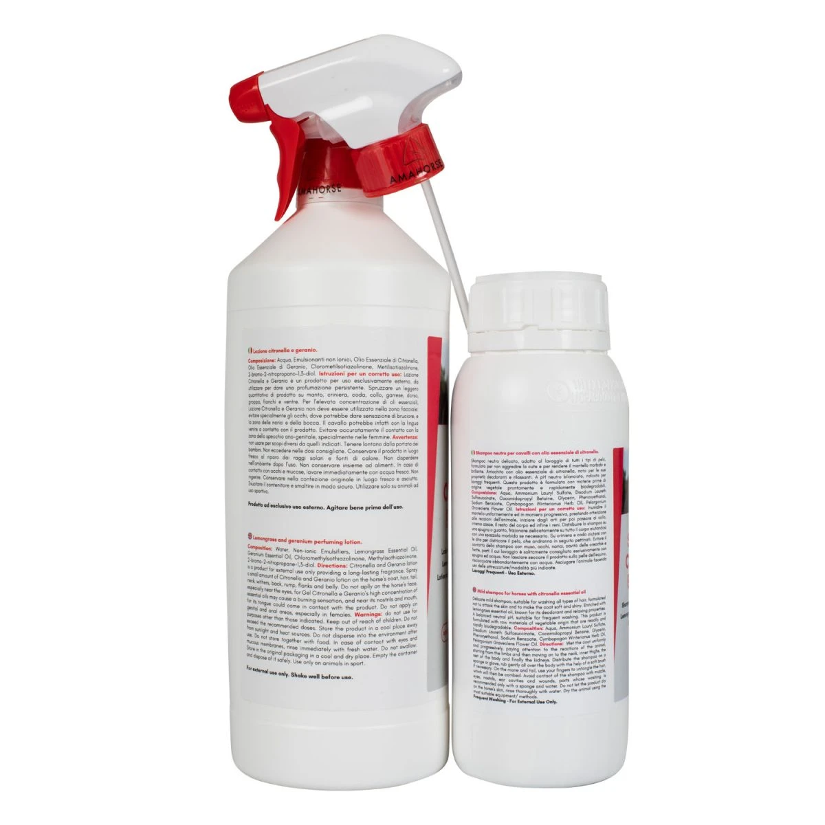 AmaHorse Kit Citronella 1 L + Shampoo Citronella 1/2 L - foto 4