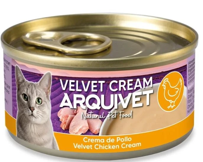 Arquivet Velvet Cream per Gatti Pollo 80 g - Immagine 1