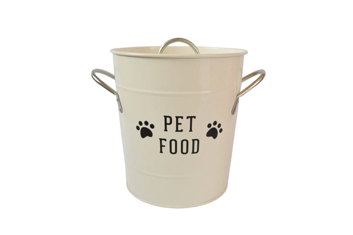 Barattolo porta crocchette cane e gatto 3 Lt con scritta Pet Food