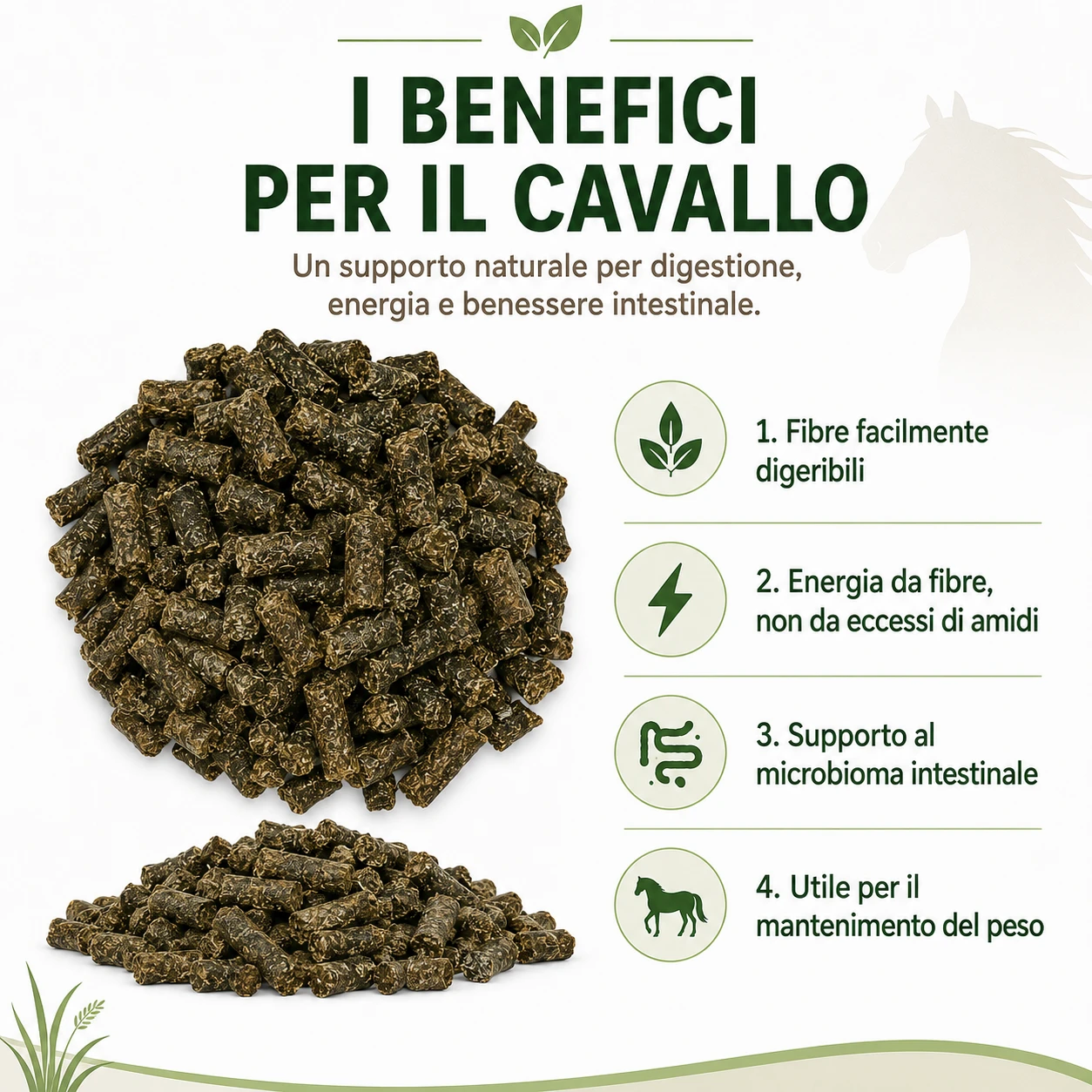 I benefici per il cavallo della polpa di barbabietola