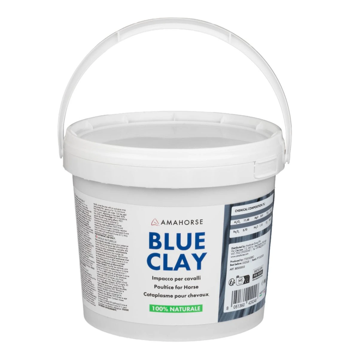 Blue Clay Argilla Naturale 8 kg - Pasta minerale