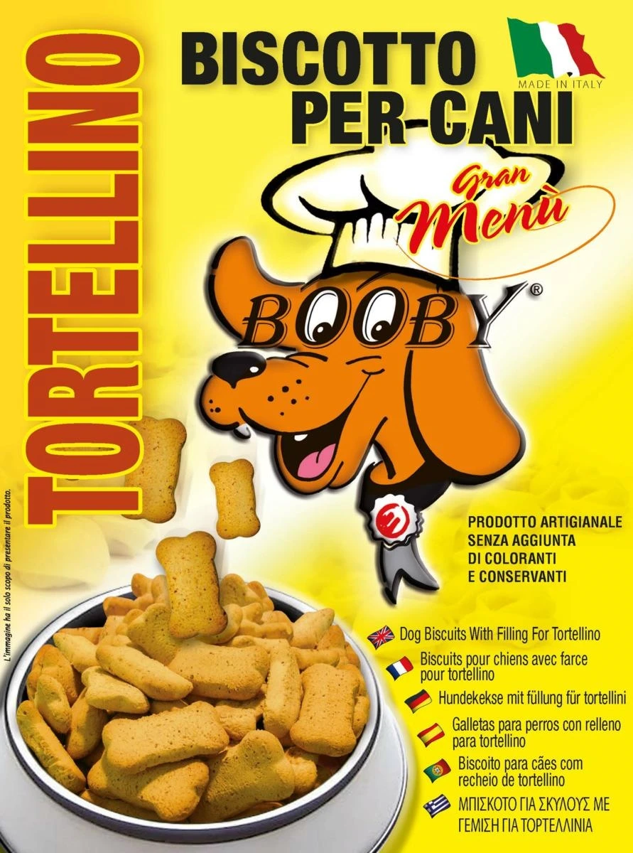 Booby Scatola Tortellino 400g - Snack per Cani