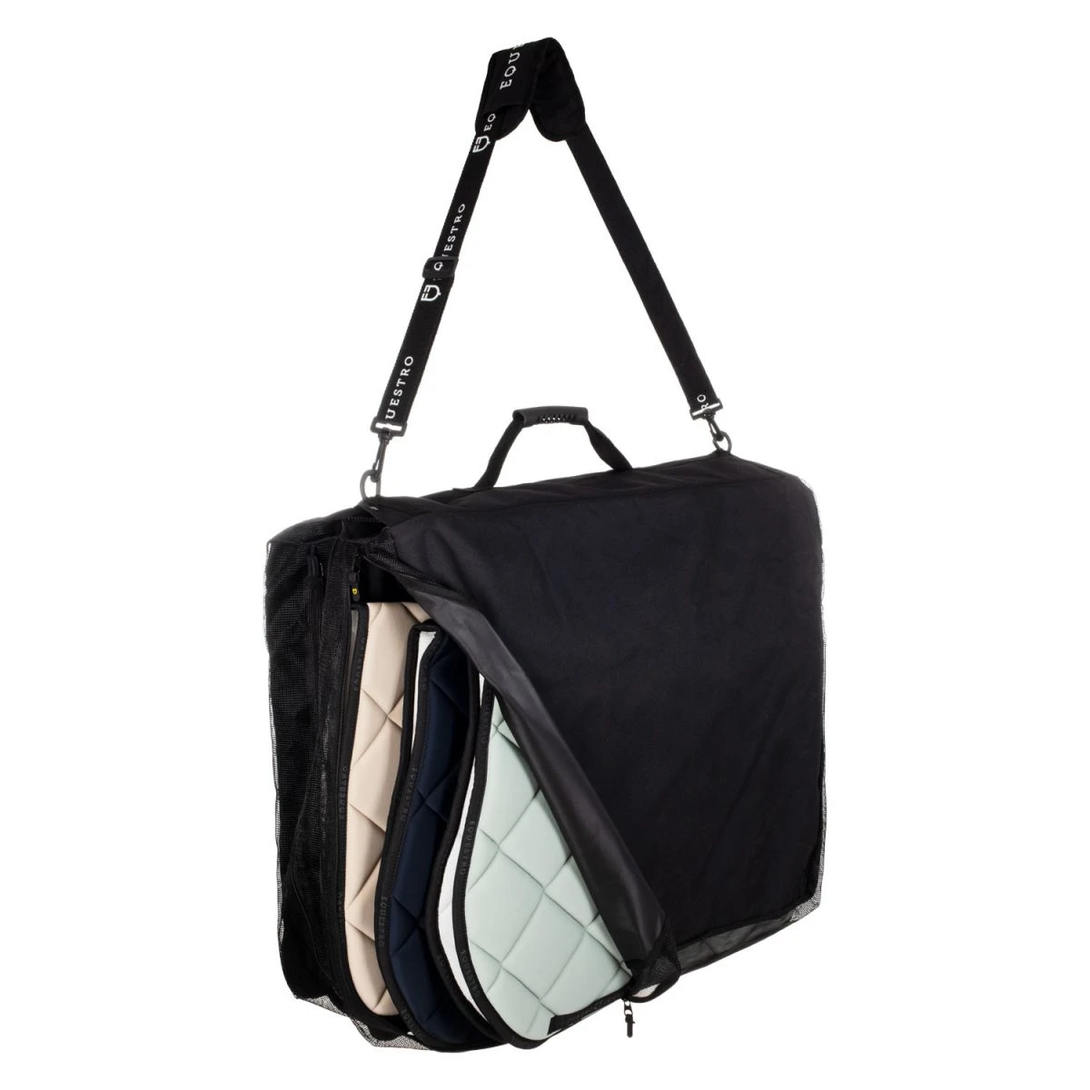 Borsa porta sottosella Equestro in cordura, logata - Nero - foto 4