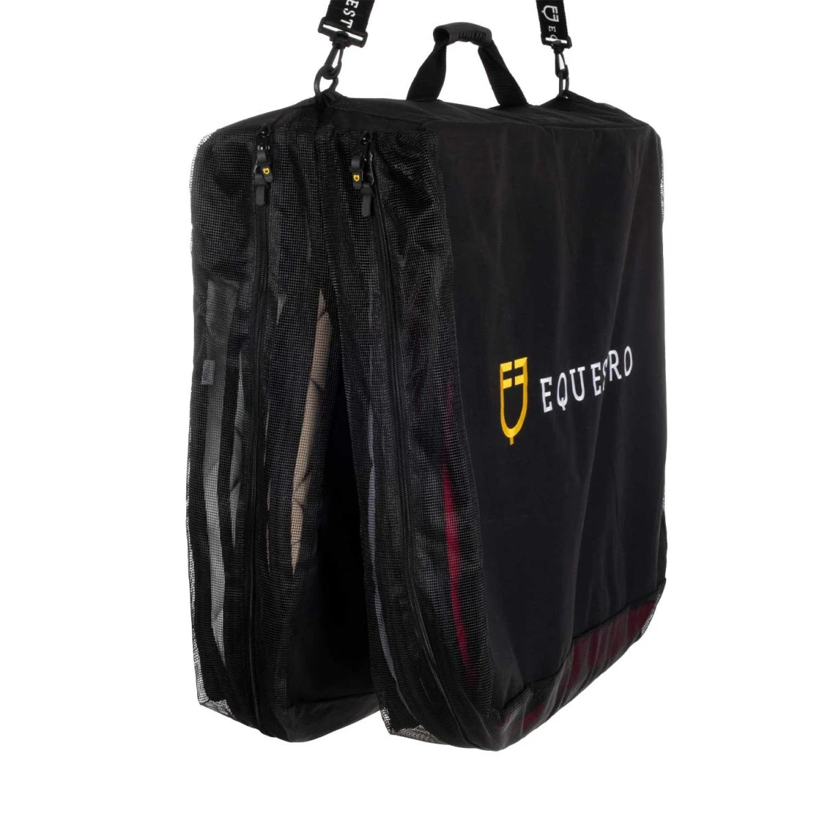 Borsa porta sottosella Equestro in cordura, logata - Nero - foto 5