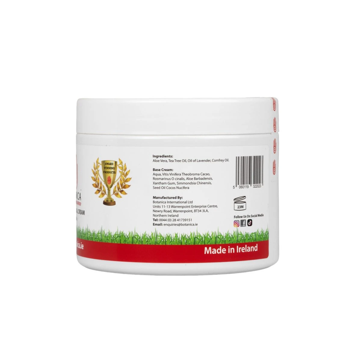 Botanica Herbal Cream 300ml - Crema per zoccoli (Botanica International Ltd) - Unica Bianco - foto 3
