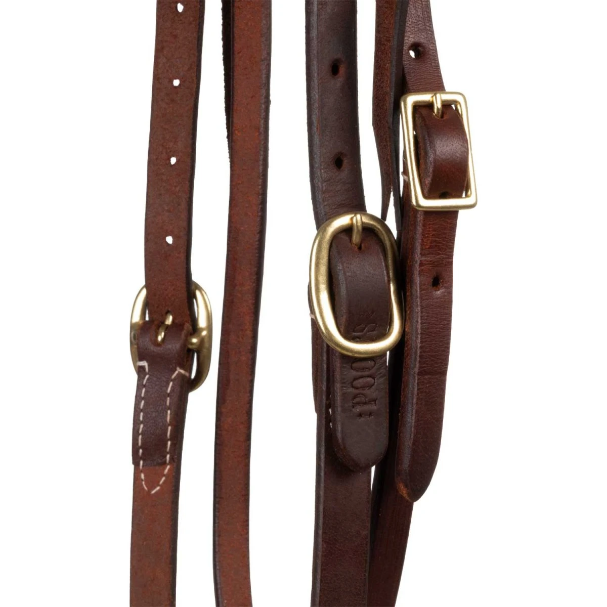 Briglia western in cuoio con frontalino dritto - Pool's - Unica Oliato - foto 3