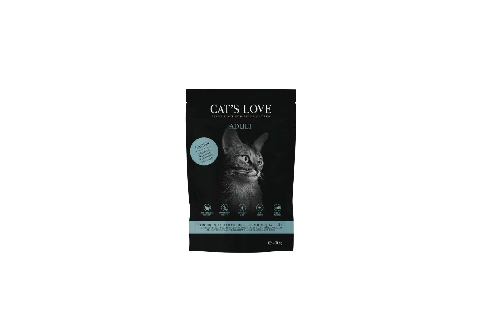 CAT'S LOVE Salmone Secco per Gatti - 400g