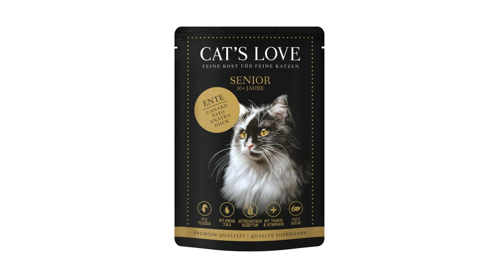 CAT'S LOVE Senior Buste 12 x 85 g Anatra - CATSLOVE