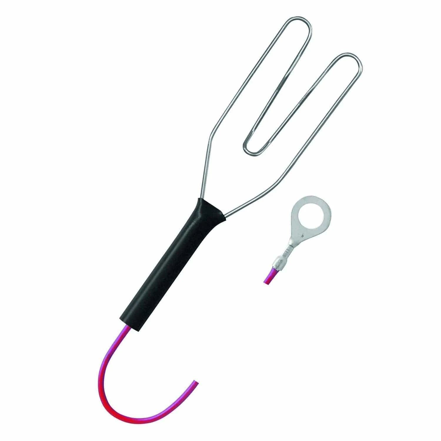 Cavetto per recinto elettrico rosso positivo con morsetto