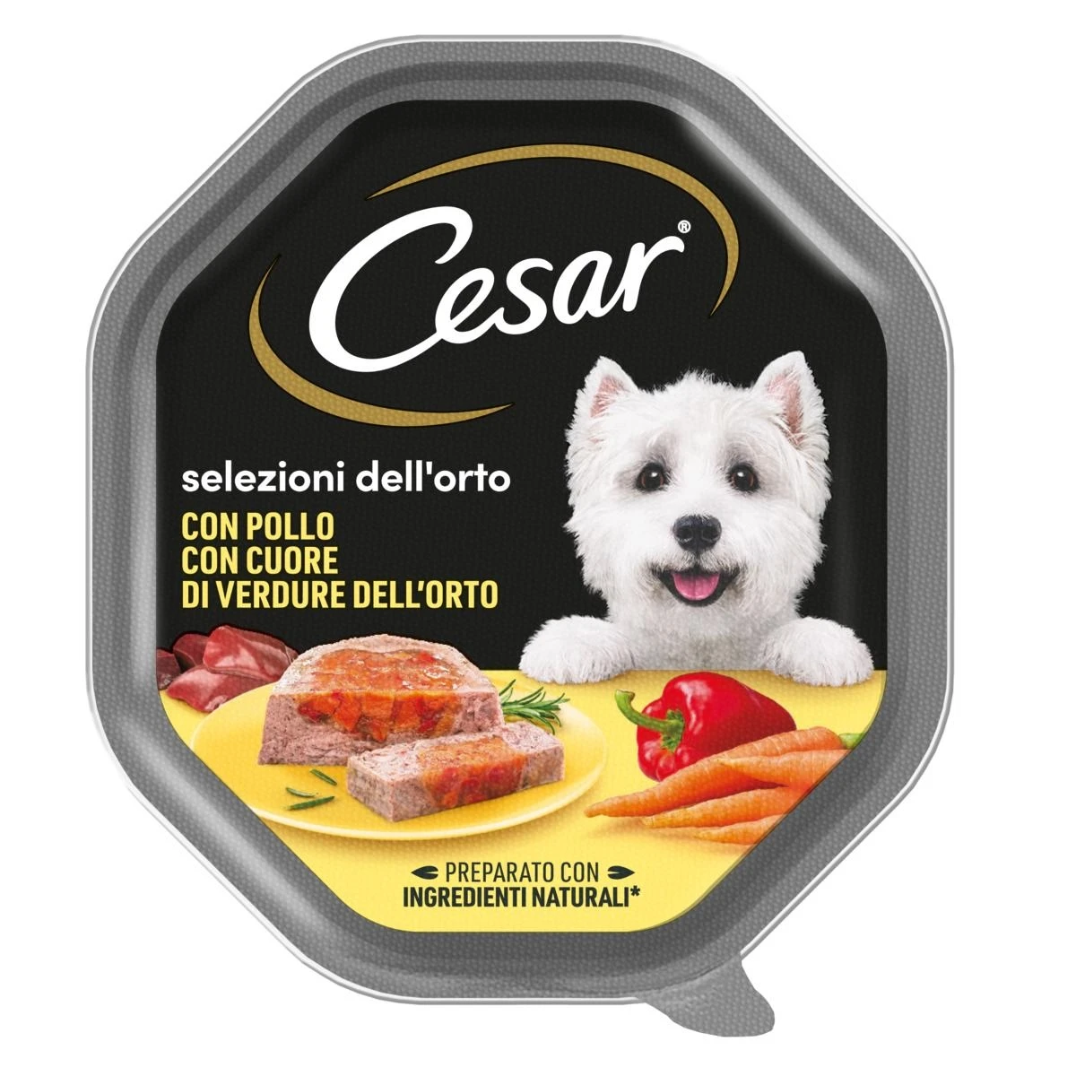 Cesar Cuore Pollo e Verdure 14 x 150 g Cibo umido per cani