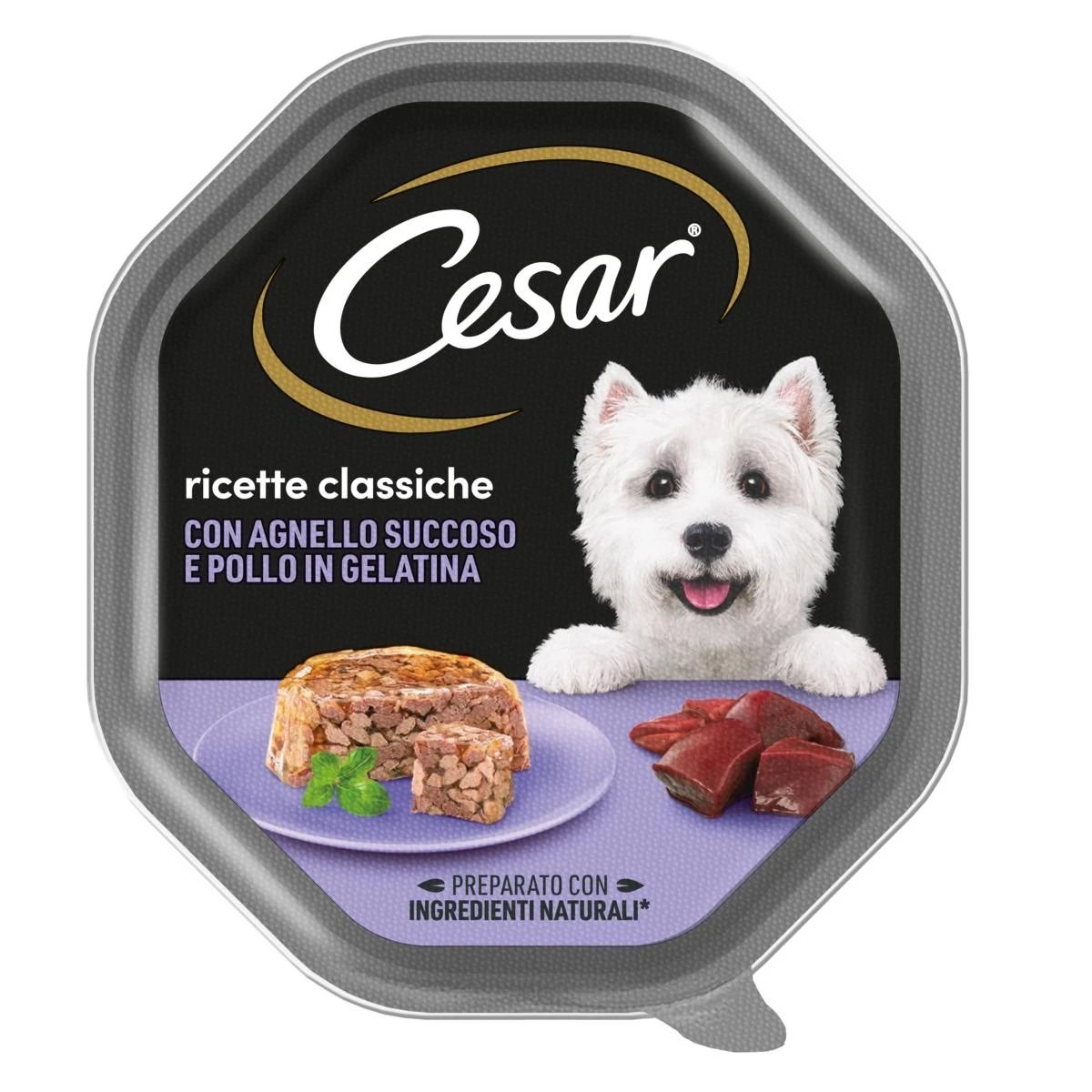 Cesar Ricette Classiche Agnello Succoso/Pollo in Gelatina 14 x 15 g