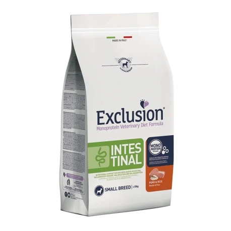 Sacchetto Exclusion Intestinal Cane Small Breed Pork & Rice 2 kg