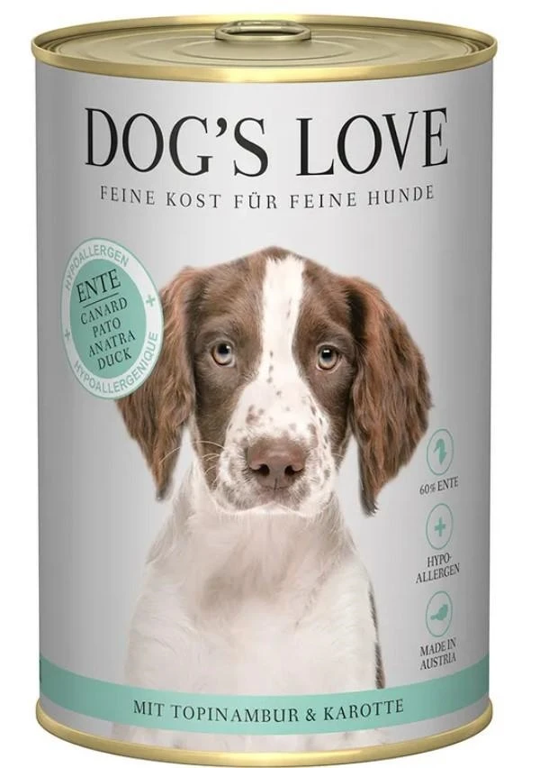 Dog's Love IPOALLERGENICO ANATRA 400g - Alimentazione Sana per il Tuo Cane