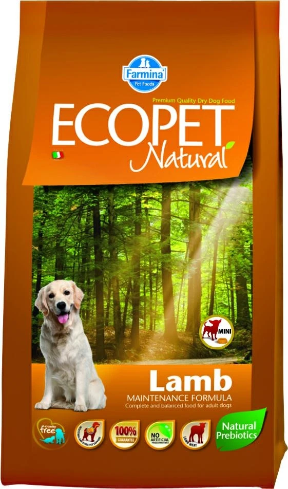 Farmina Ecopet Natural Agnello Mini 12 kg - confezione crocchette