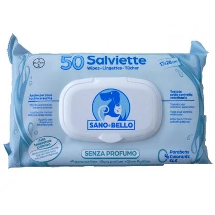 Elanco Salviette senza profumo per cani - 50 pezzi