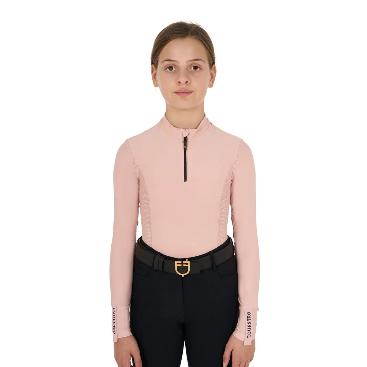Equestro Base Layer Bambina a Manica Lunga Slim Fit