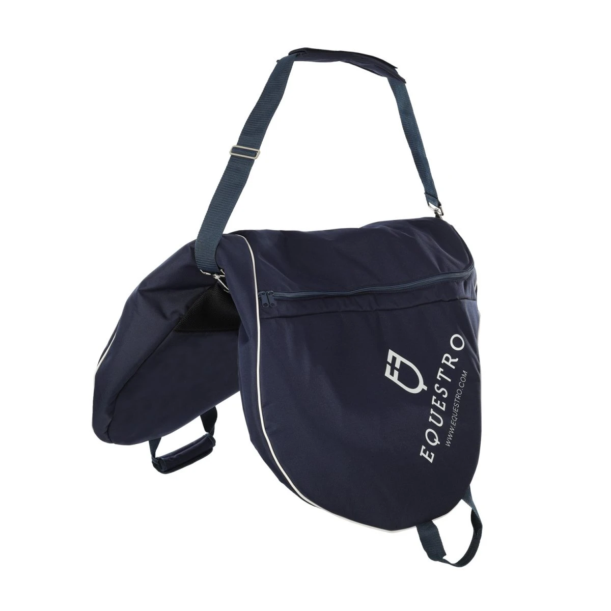Equestro Borsa portasella inglese imbottita - Navy - foto 3
