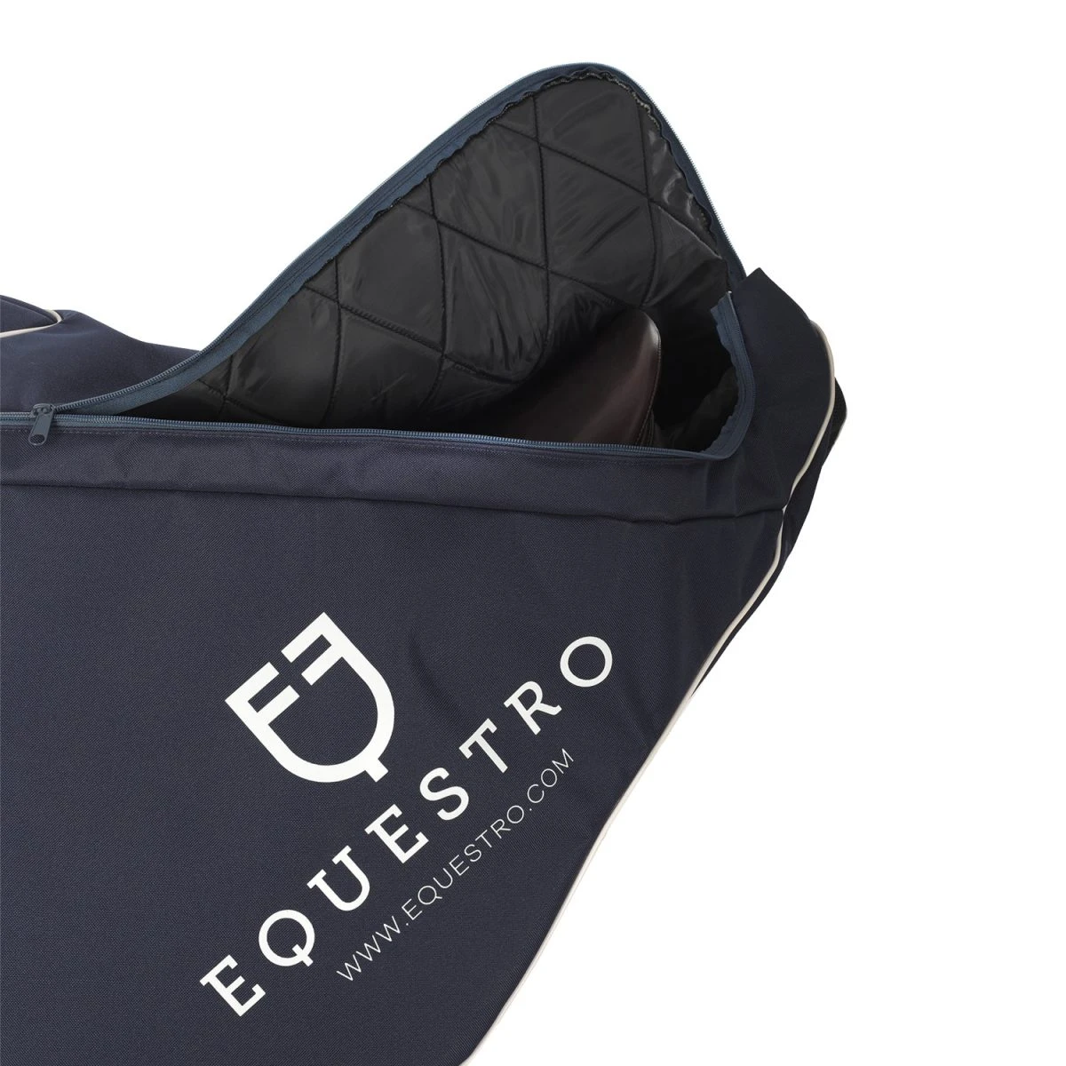 Equestro Borsa portasella inglese imbottita - Navy - foto 6