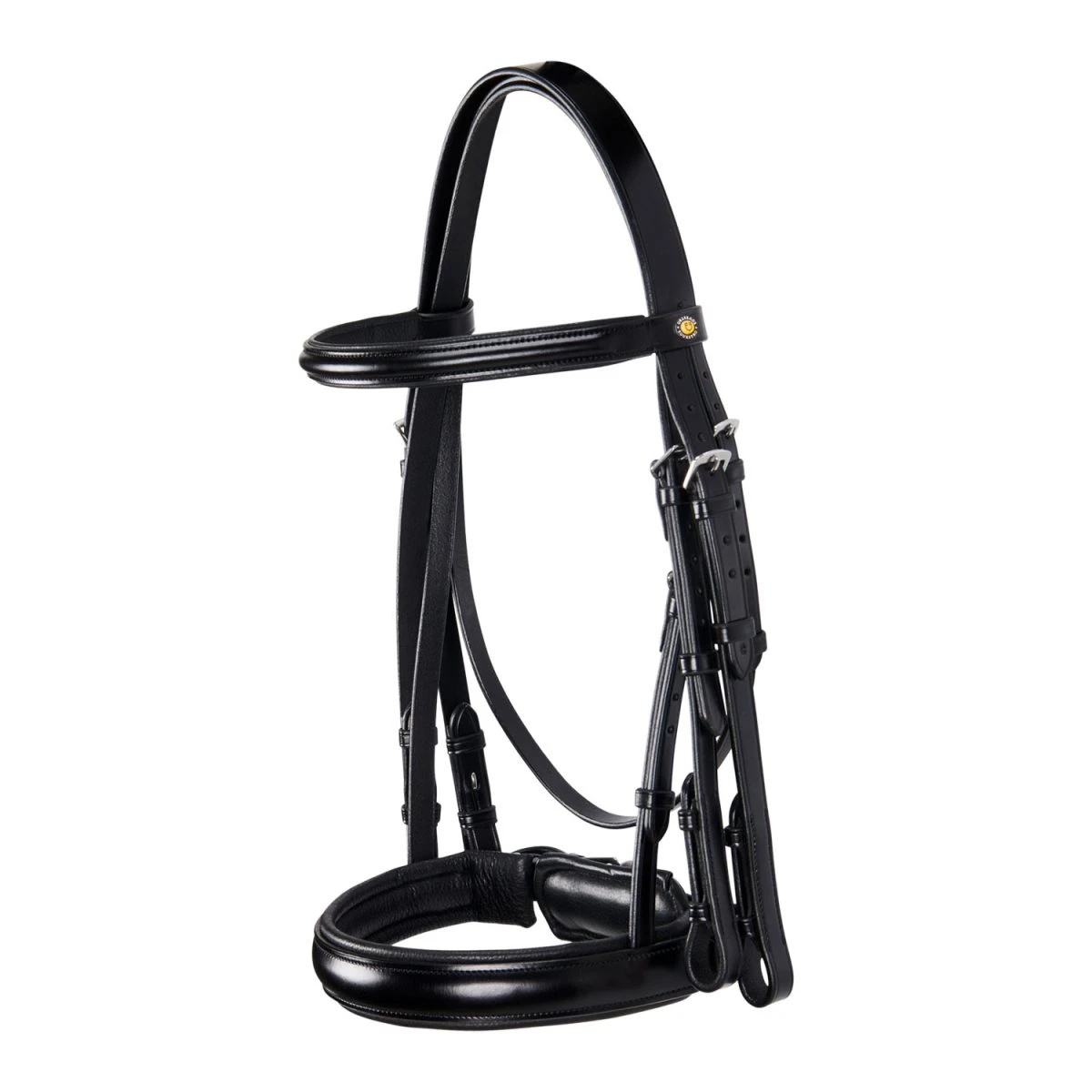 Equestro Briglia Dressage in cuoio italiano con redini