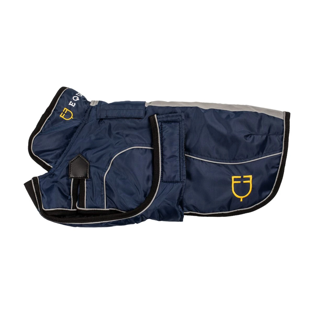 Equestro Cappotto per cane Ribe con piping catarifrangente