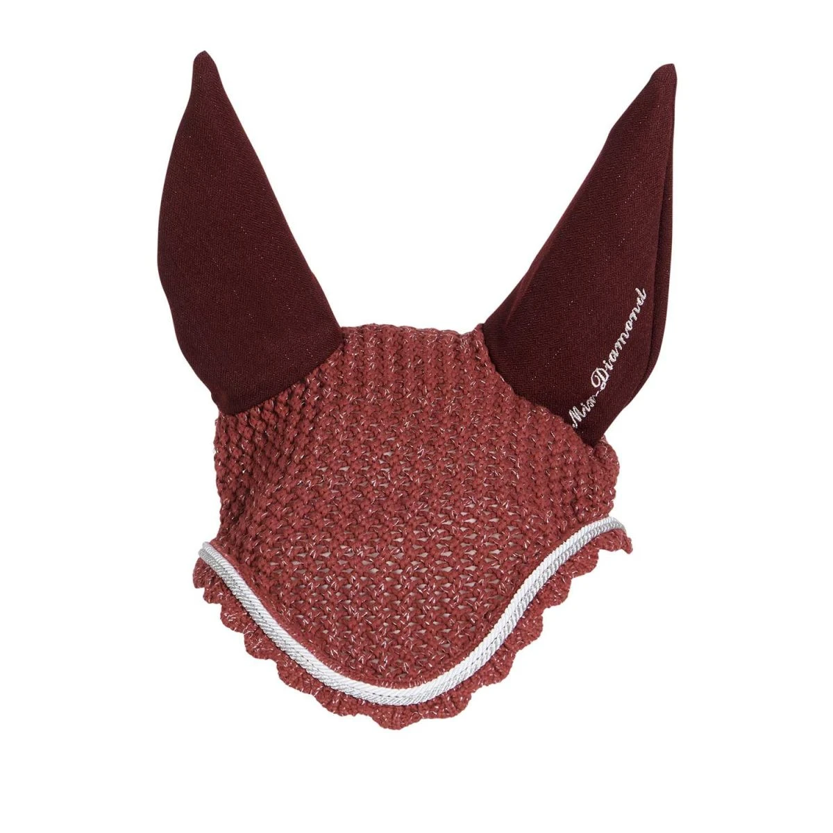 Equestro Cuffietta Diamond in cotone con Cordura e brillantini - Cob Bordeaux - foto 2