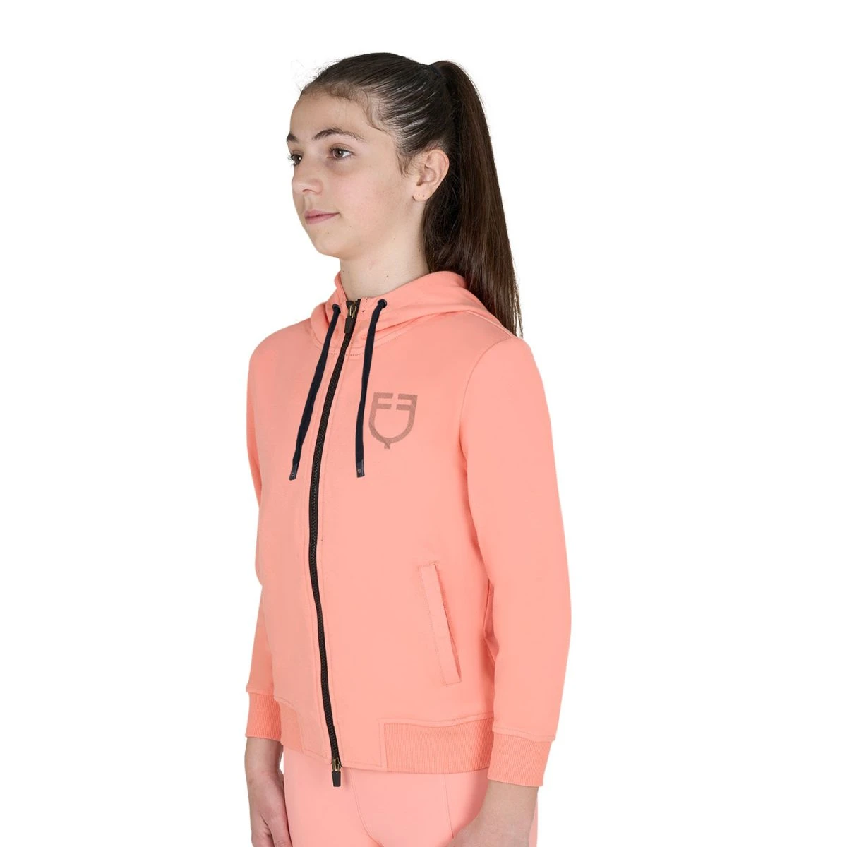 Equestro Felpa Bambini con Cappuccio e Zip
