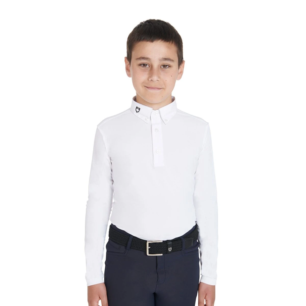 Equestro Polo bambino Avetis Slim Fit tre bottoni