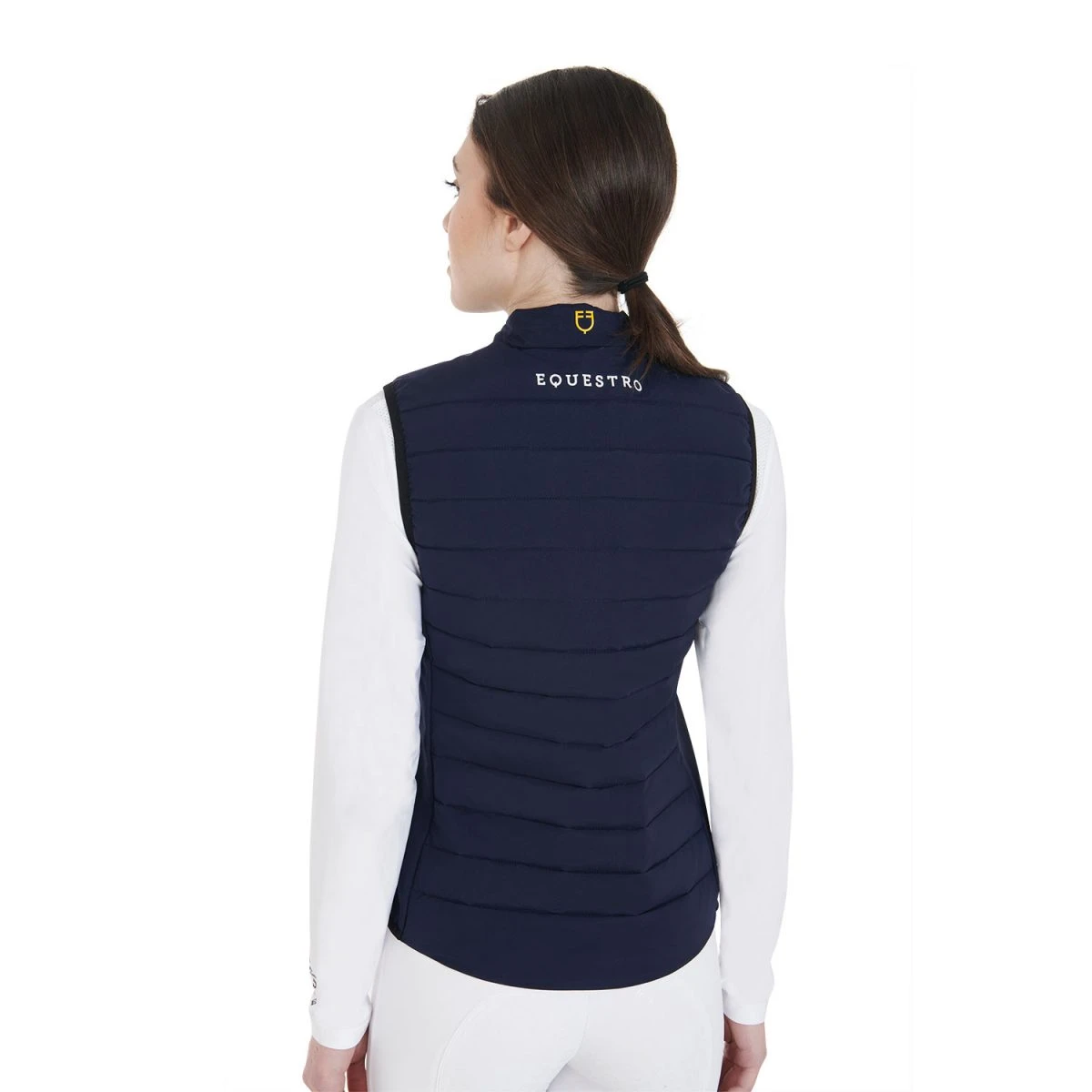 Equestro Smanicato tecnico antivento donna - Slim Fit - XS Blu Navy - foto 2