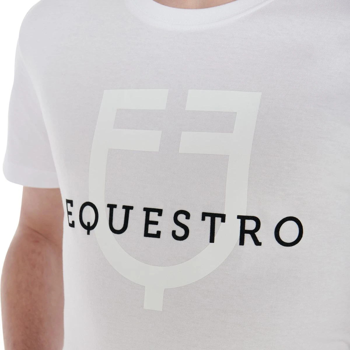 Equestro T-shirt uomo Slim Fit in cotone - XXL Bianco - foto 4