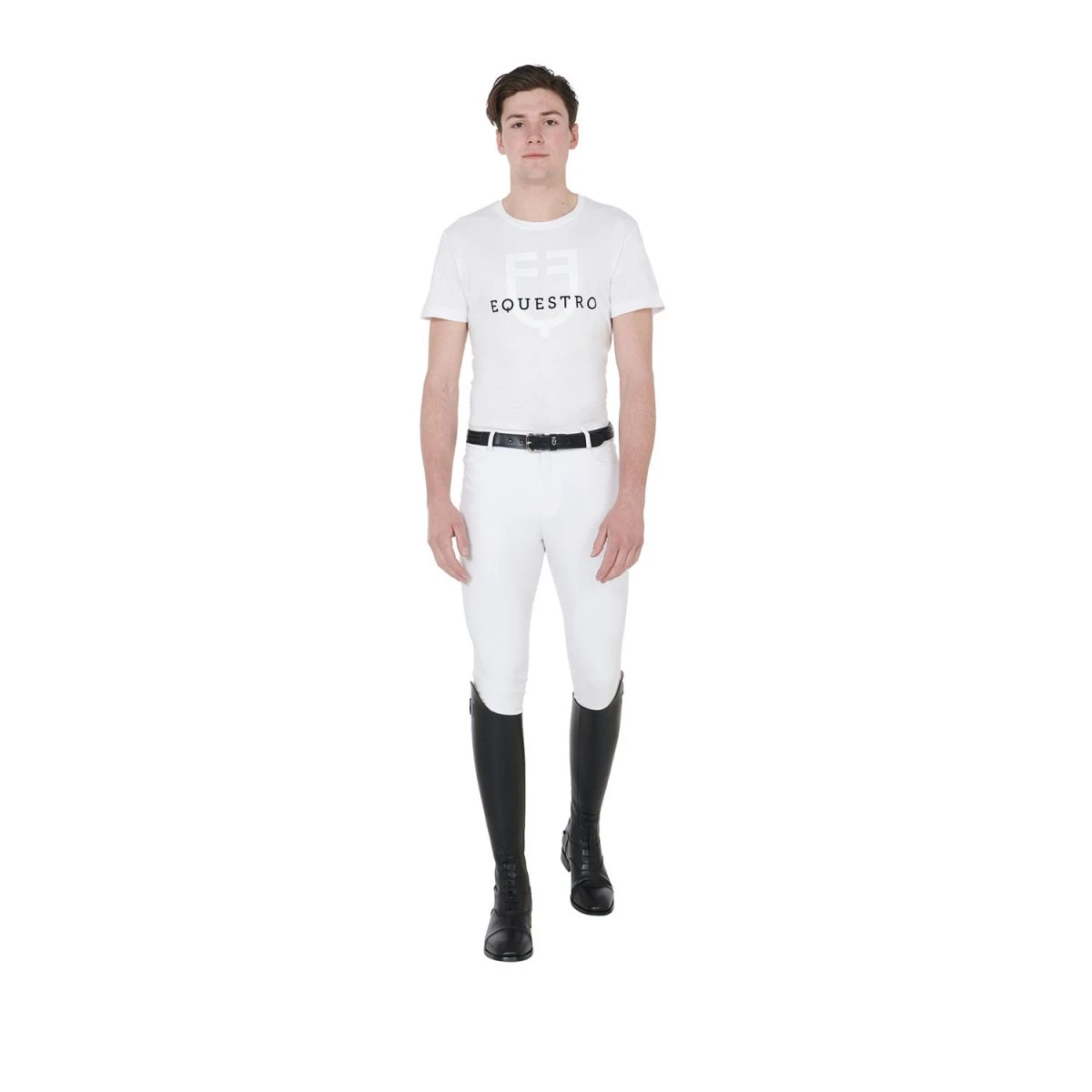 Equestro T-shirt uomo Slim Fit in cotone - XXL Bianco - foto 5