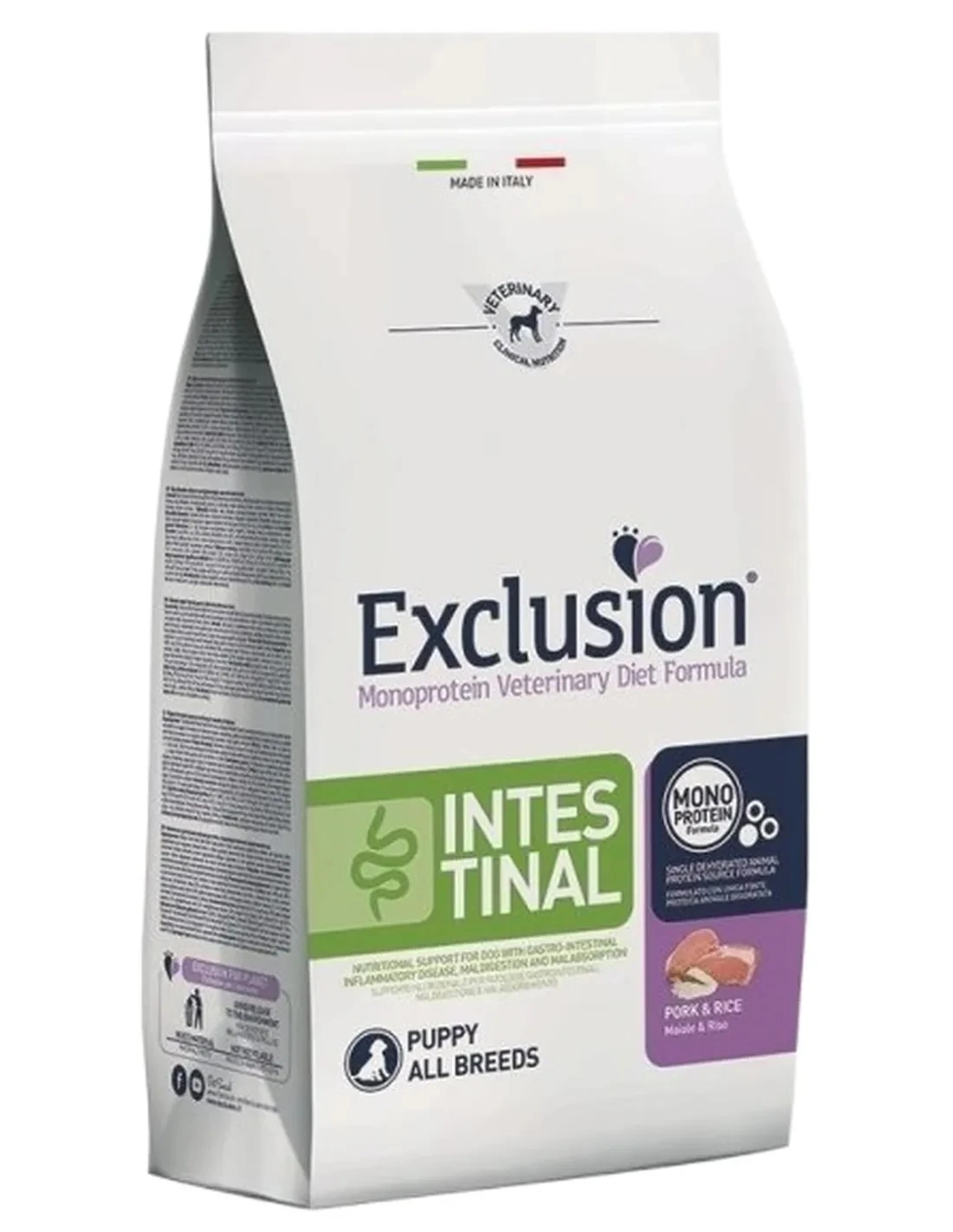 Exclusion Diet Formula CANE SECCO INTESTINAL PUPPY PORK & RICE ALL BREEDS conf. 2 kg