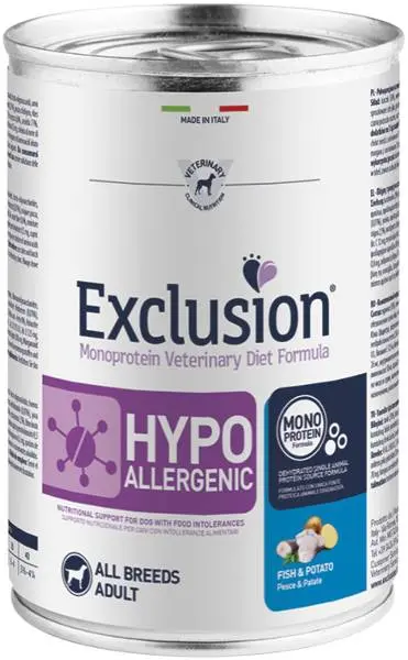 Exclusion Diet Formula CANE UMIDO HYPOALLERGENIC FISH & POTATO ALL BREEDS conf. 400 gr