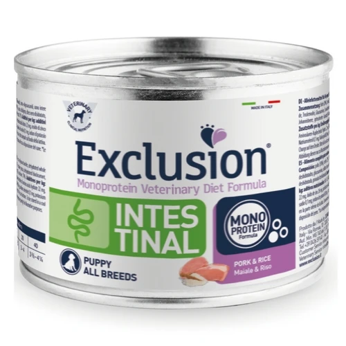 Exclusion Diet Formula CANE UMIDO INTESTINAL PUPPY PORK & RICE conf. 200 gr