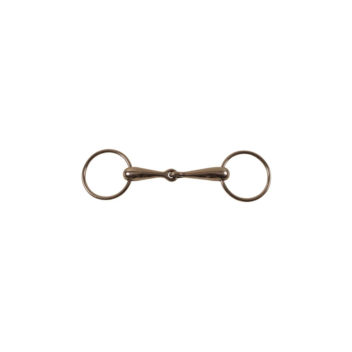 Filetto ad anelli con cannone pieno in acciaio inox - Umbria Equitazione
